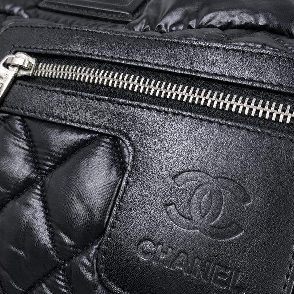 1000066914289 16 Chanel Coco Cocoon Small Tote Bag Coco Mark Nylon Black