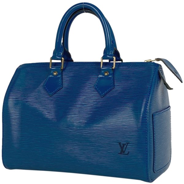 1000066921201 11 Louis Vuitton Speedy 25 Commuting Handbag Epi Toledo Blue