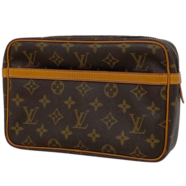 1000066980598 11 Louis Vuitton Compiègne 23 Monogram Clutch Bag Brown