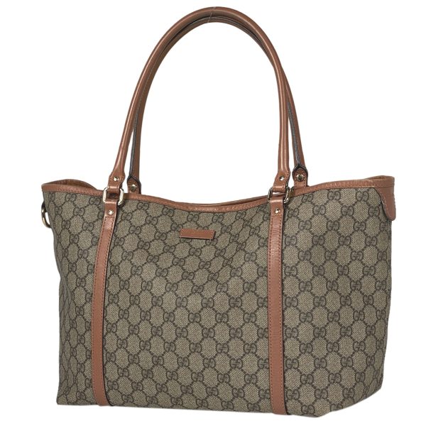 1000067074203 11 Gucci GG Pattern Tote Bag Shoulder Bag GG Canvas Beige