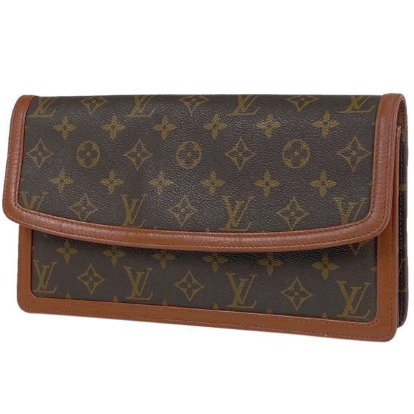 1000067074661 11 Louis Vuitton Pochette Dame GM Clutch Bag Monogram Brown