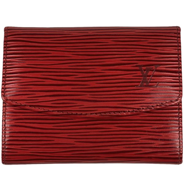 1000067075828 11 Louis Vuitton Porte Monet Sampler Coin Purse Card Holder Epi Red