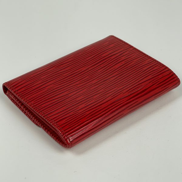 1000067075828 12 Louis Vuitton Porte Monet Sampler Coin Purse Card Holder Epi Red