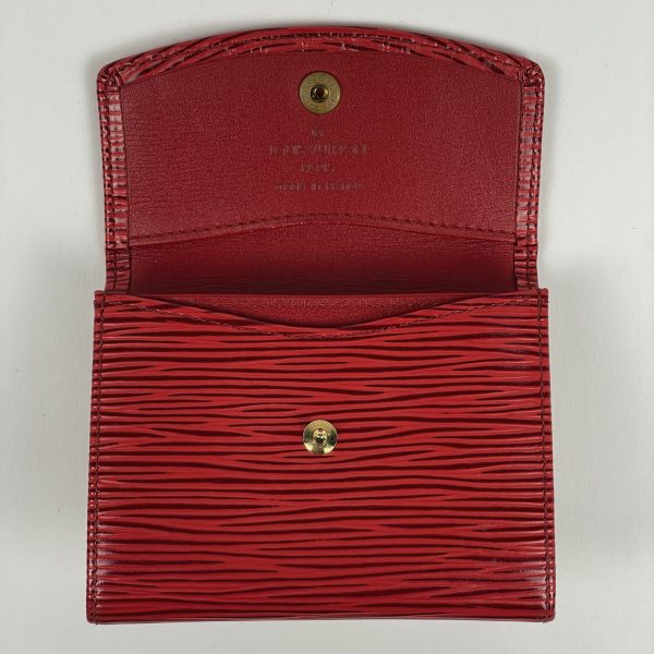 1000067075828 16 Louis Vuitton Porte Monet Sampler Coin Purse Card Holder Epi Red