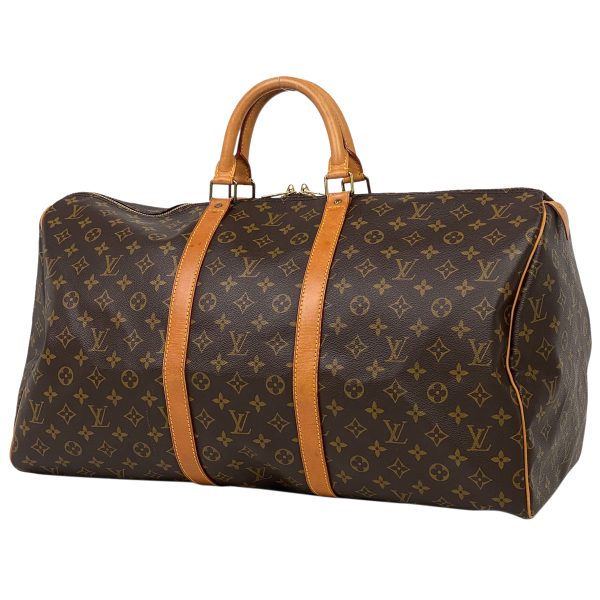 1000067177508 11 Louis Vuitton Keepall 55 Monogram Travel Business Boston Bag Brown