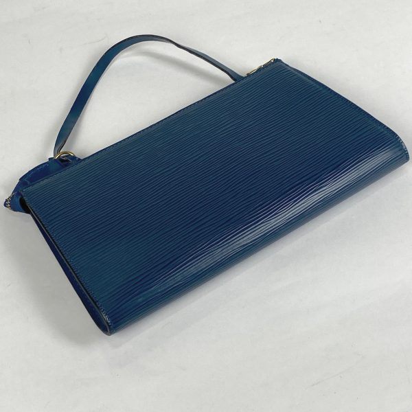 1000067281281 12 Louis Vuitton Pochette Accessoire Cosmetic Makeup Accessory Pouch Epi Toledo Blue