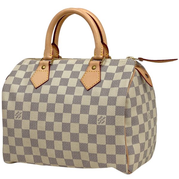 1000067285395 11 Louis Vuitton Speedy 25 Boston Bag Commuter Damier White