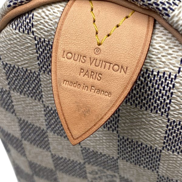 1000067285395 16 Louis Vuitton Speedy 25 Boston Bag Commuter Damier White