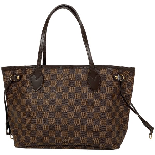 1000067288075 13 Louis Vuitton Neverfull PM Shopping Tote Bag Damier Brown