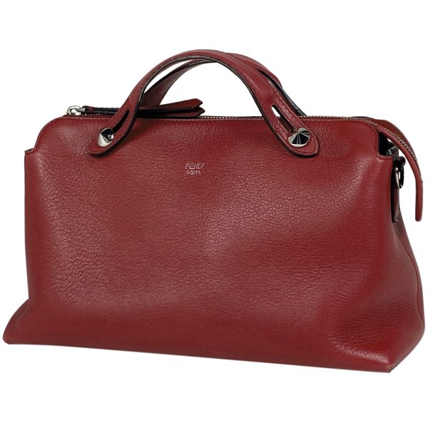 1000067288549 11 Fendi Visible Medium 2WAY Bag Leather Red