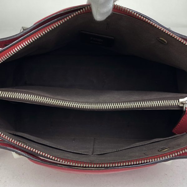 1000067288549 17 Fendi Visible Medium 2WAY Bag Leather Red