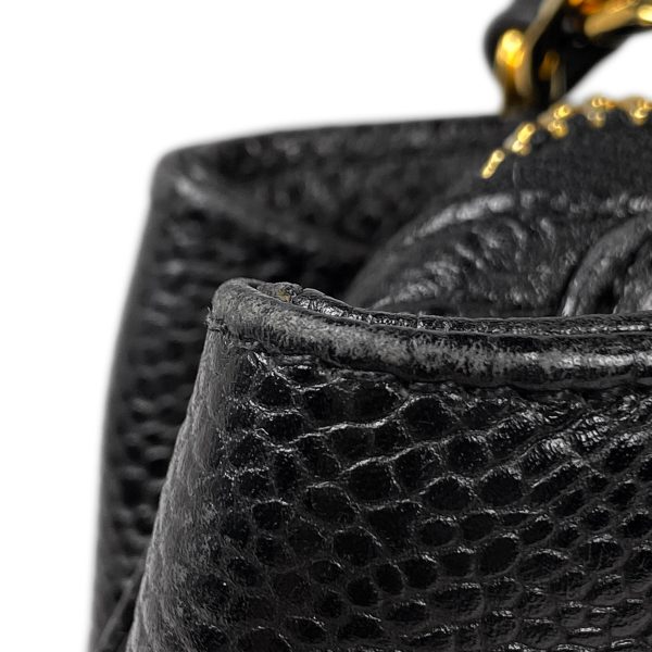 1000067289669 16 Chanel Coco Mark Chain Tote Bag Shoulder Bag Leather Black