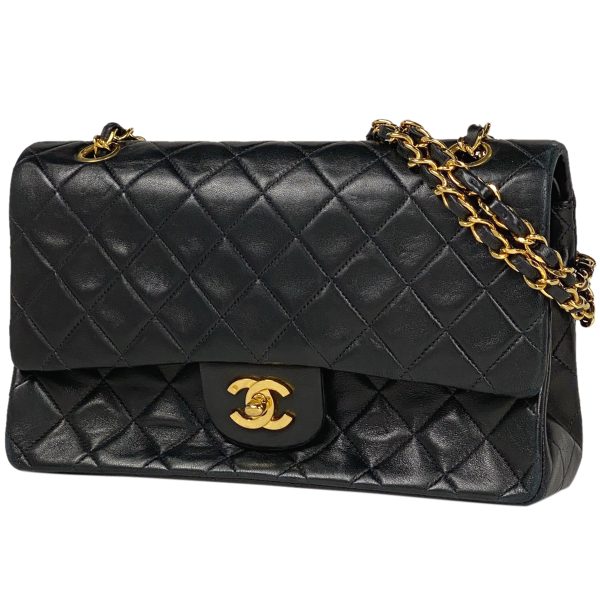 1000067359065 11 Chanel Coco Mark Tri Fold Wallet Matelasse Logo Tri Fold Wallet Caviar Skin Black