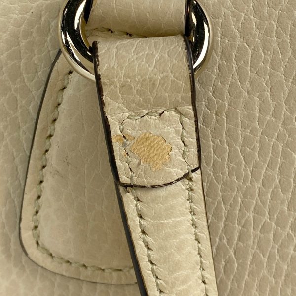 1000067483494 15 Gucci Soho Handbag 2WAY Shoulder Bag Interlocking G Leather Ivory