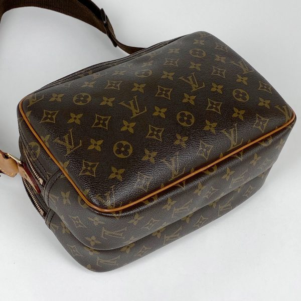 1000067510725 12 Louis Vuitton Reporter PM Crossbody Bag Monogram Brown