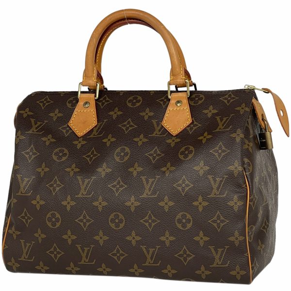 1000067517595 11 Louis Vuitton Speedy 30 Boston Bag Monogram Brown