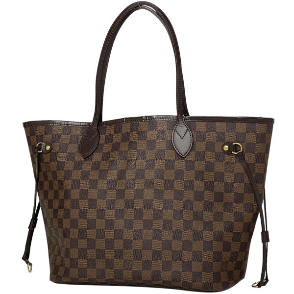 1000067594435 11 Louis Vuitton Neverfull MM Shoulder Bag Shopping Tote Bag Damier Brown