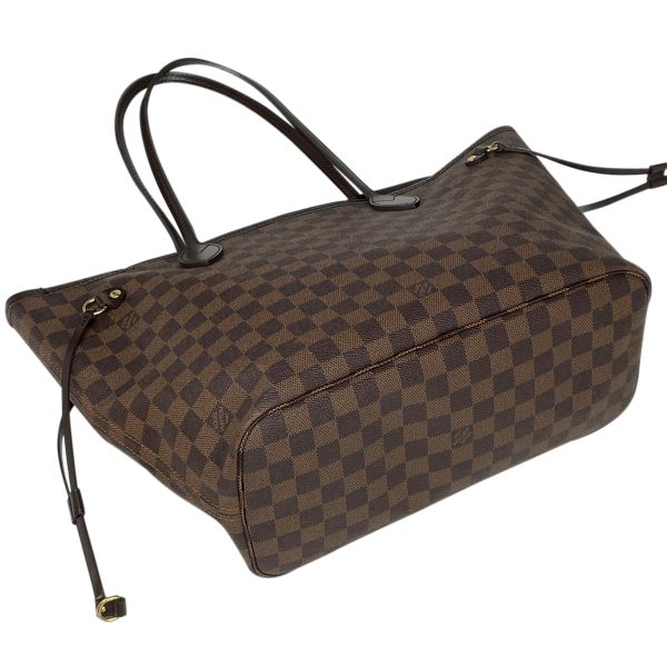 1000067594435 12 Louis Vuitton Neverfull MM Shoulder Bag Shopping Tote Bag Damier Brown