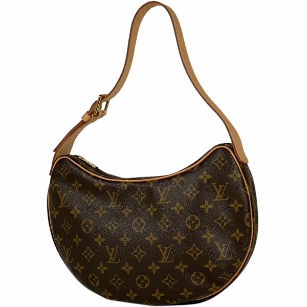 1000067603410 11 Louis Vuitton Croissant MM Shoulder Bag Monogram Brown