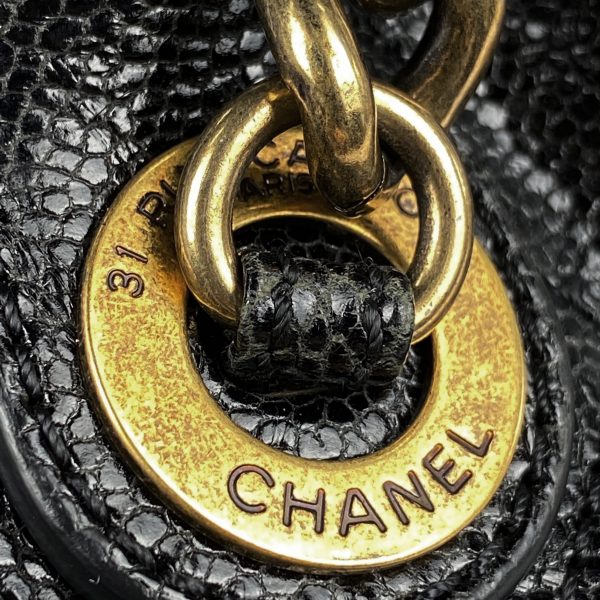 1000067604561 17 Chanel Coco Mark Chain Shoulder Bag Matelasse Shoulder Bag Caviar Skin Black