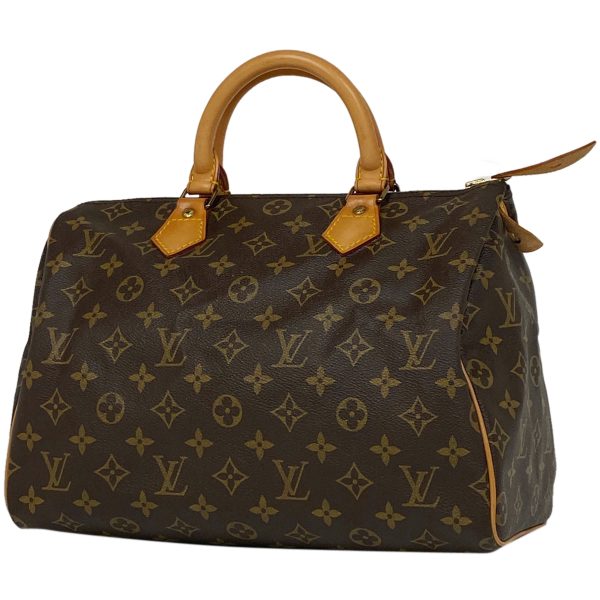 1000067720117 11 Louis Vuitton Speedy 30 Monogram Boston Bag Brown