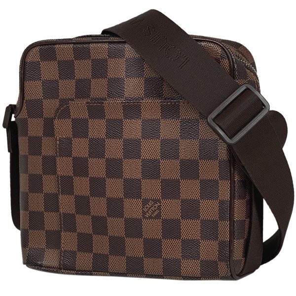 1000067748081 11 Louis Vuitton Olaf PM Shoulder Bag Damier Brown