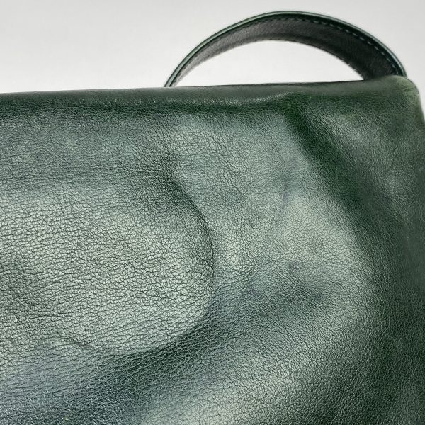 1000067750282 13 Gucci Logo Shoulder Bag Old Gucci 2WAY Clutch Bag Leather Green