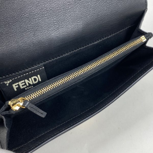 1000067750374 14 Fendi Peekaboo Long Wallet Leather Black