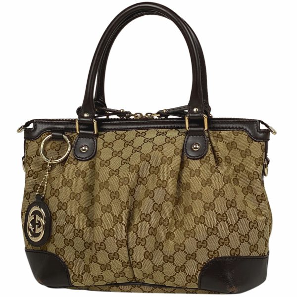 1000067784867 11 Gucci GG Pattern Sookie Handbag Interlocking G GG Canvas Beige