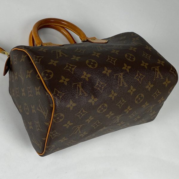 1000067808761 12 Louis Vuitton Speedy 25 Boston Bag Monogram Brown