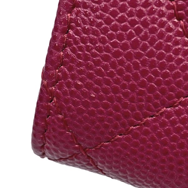 1000067869700 15 Chanel Cocomark Trifold Wallet CC Matelasse Caviar Skin Pink