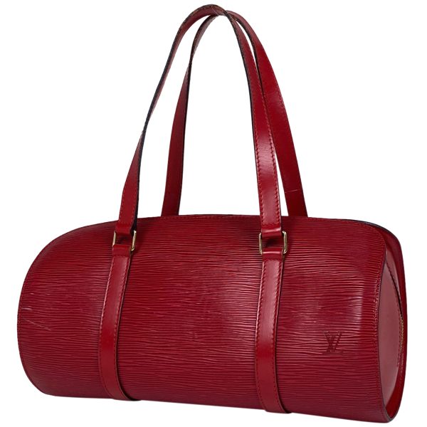 1000067879419 11 Louis Vuitton Soufflo Cylindrical Barrel Bag Epi Castilian Red