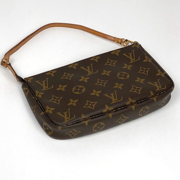 1000068062193 12 Louis Vuitton Pochette Accessoire Makeup Cosmetic Handbag Monogram Brown