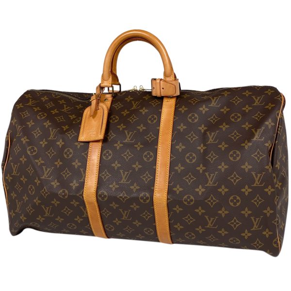 1000068071607 11 Louis Vuitton Keepall Handbag Monogram Brown