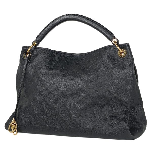 1000068076459 11 Louis Vuitton Artsy MM Monogram Empreinte Shoulder Bag Navy