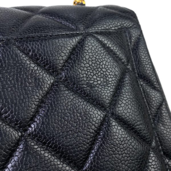 1000068084898 16 Chanel Cocomark Chain Shoulder Bag Matelasse Caviar Skin Black