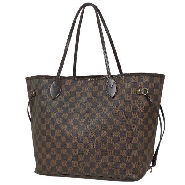 1000068166600 11 Louis Vuitton Neverfull MM Shopping Tote Bag Damier Brown