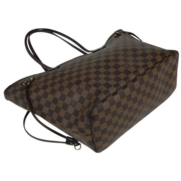 1000068166600 12 Louis Vuitton Neverfull MM Shopping Tote Bag Damier Brown