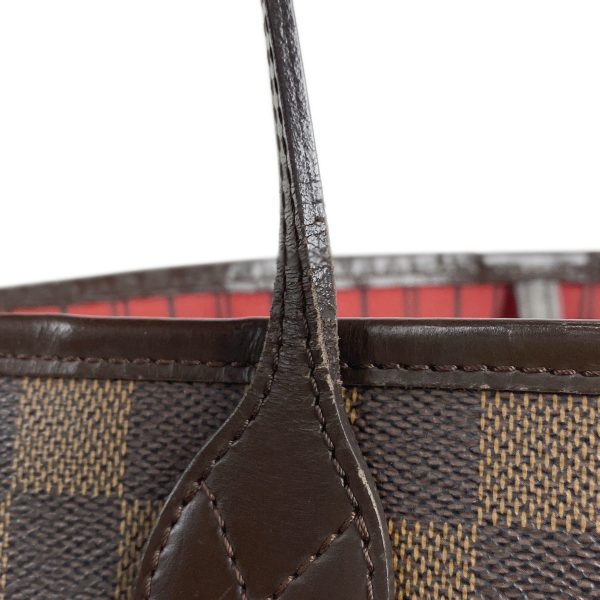 1000068166600 15 Louis Vuitton Neverfull MM Shopping Tote Bag Damier Brown