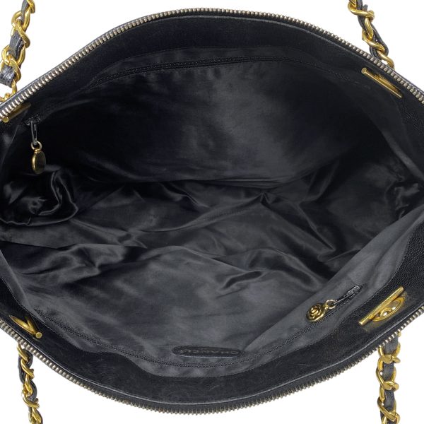 1000068185564 23 Chanel Coco Mark Chain Tote Bag Shoulder Bag Tote Bag Caviar Skin Black