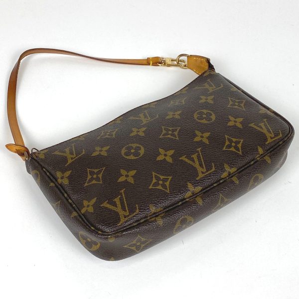 1000068211799 12 Louis Vuitton Pochette Accessories Makeup Pouch Monogram Brown