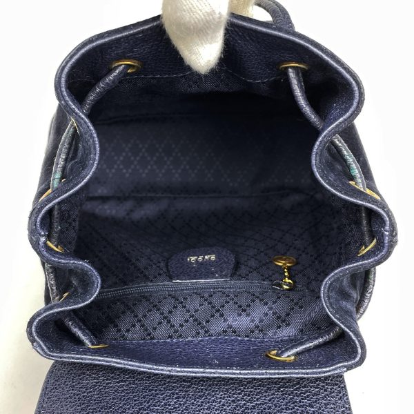 1000068217036 17 Gucci Bamboo Mini Rucksack Backpack Bamboo Suede Navy