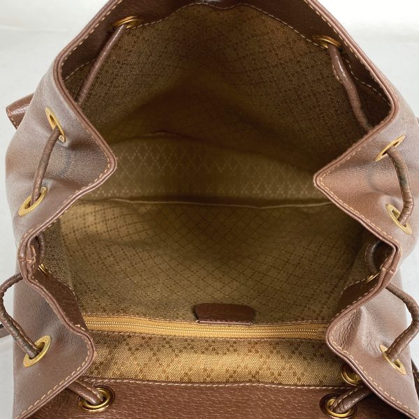 1000068217074 16 Gucci Bamboo Rucksack Backpack Daypack Bamboo Leather Brown