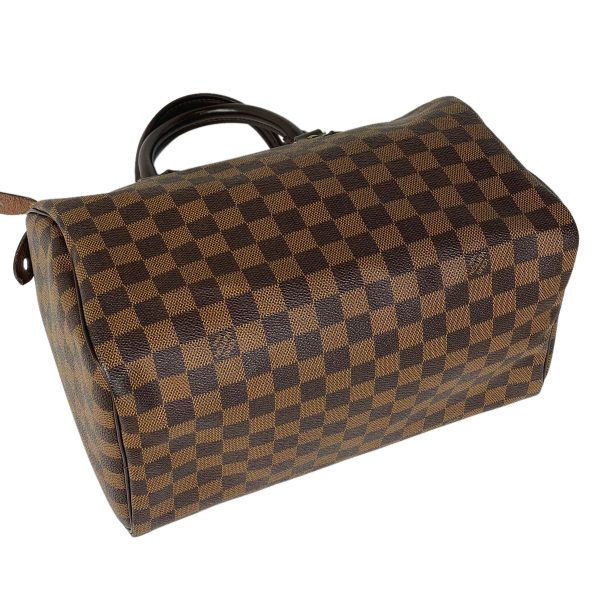 1000068218835 12 Louis Vuitton Speedy 30 Handbag Damier Brown