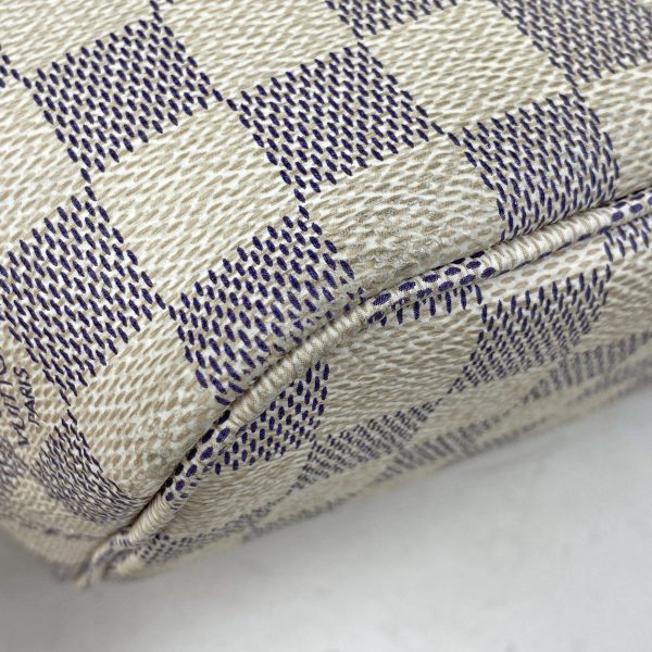 1000068235498 13 Louis Vuitton Neverfull PM Handbag Damier Azur White