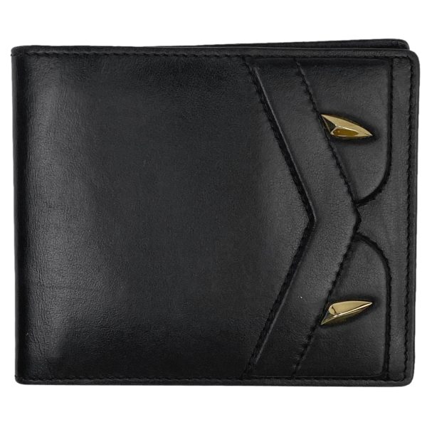 1000068334665 11 Fendi Monster Bugs Eye Bifold Wallet Leather Black