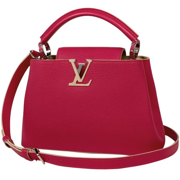 1000068338397 11 Louis Vuitton Capucines BB Shoulder Bag Leather Pink