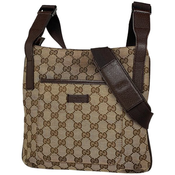 1000068351778 11 Gucci GG Pattern Shoulder Bag GG Canvas Brown