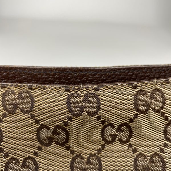 1000068351778 14 Gucci GG Pattern Shoulder Bag GG Canvas Brown