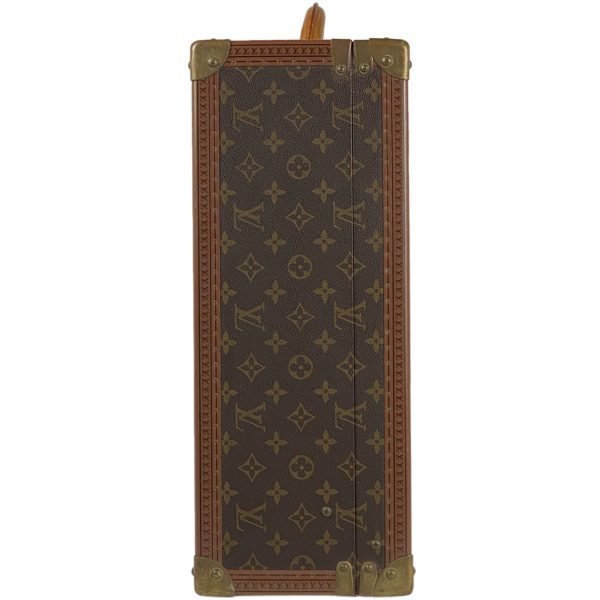 1000068404009 12 Louis Vuitton Visten 65 Travel Case Trunk Monogram Brown